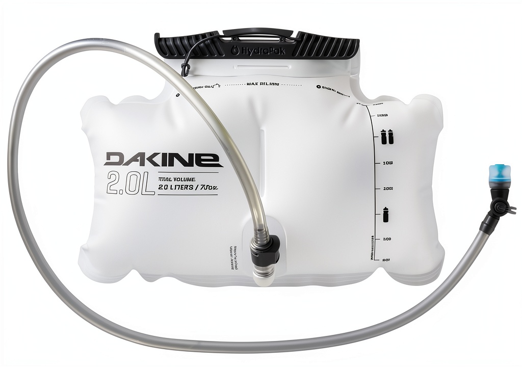 Dakine Lumbar Reservoir showing wide mouth opening and bite valve