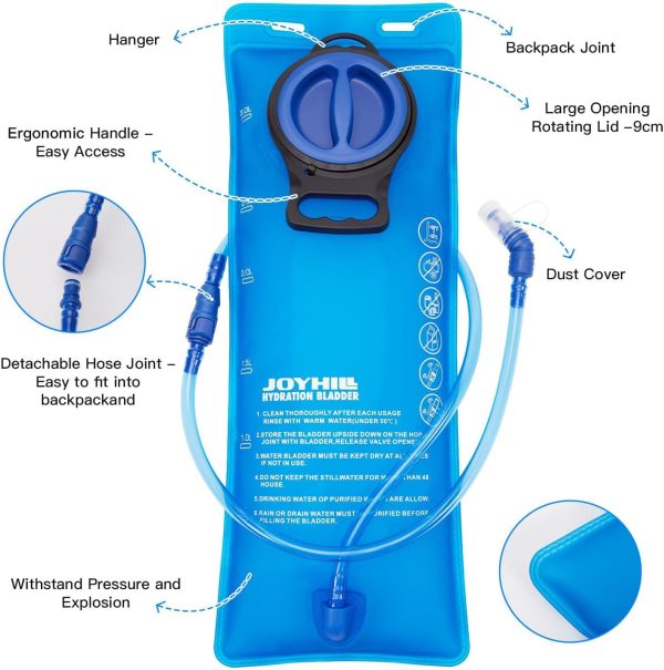 JOYHILL Hydration Bladder TPU Leakproof Outdoor Reservoir-1