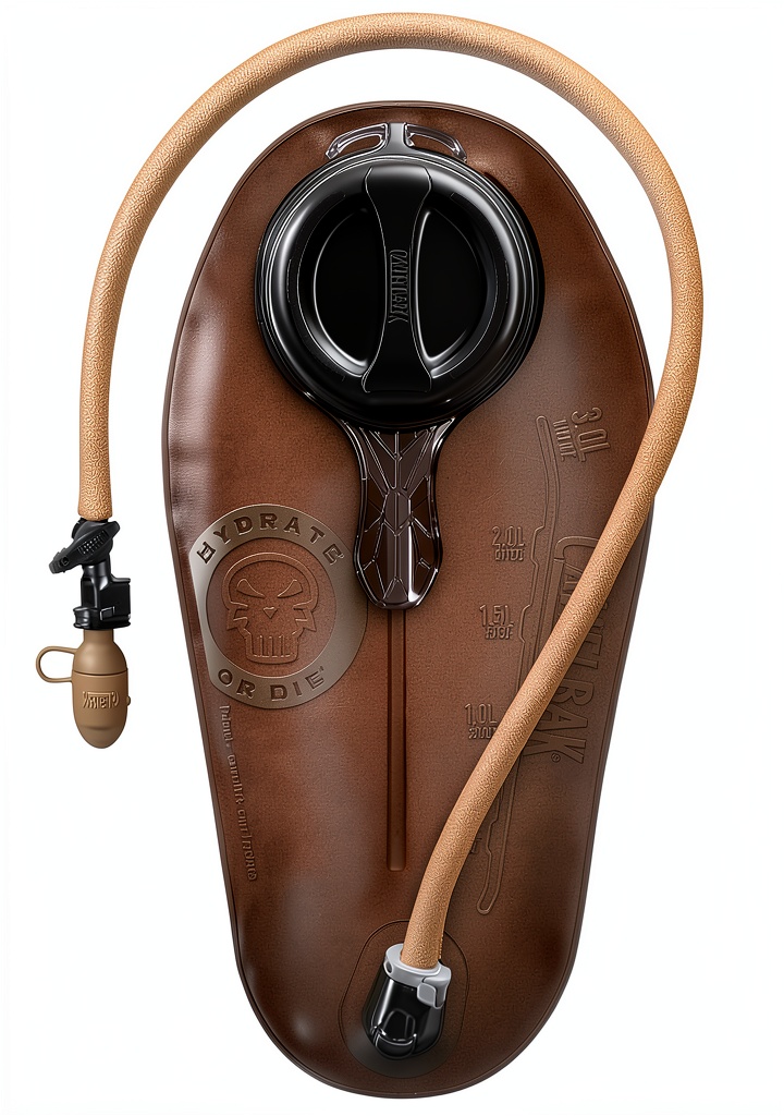 CamelBak Crux Reservoir showing adjustable straps and HydroLock lever
