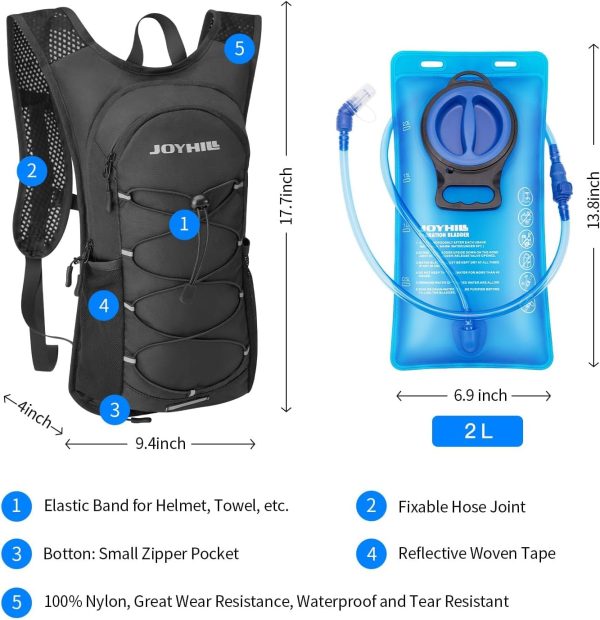 JOYHILL Hydration Backpack 2L Water Bladder Outdoor Sports-2