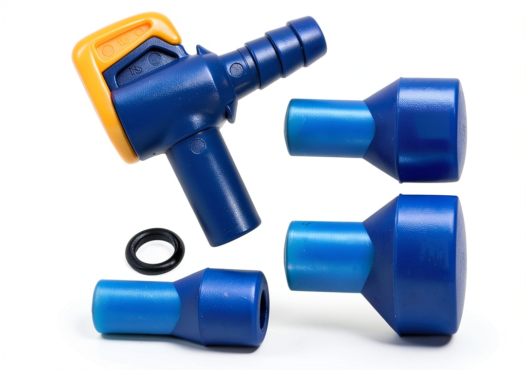 Aquatic Way bite valve showing silicone material and on-off lever