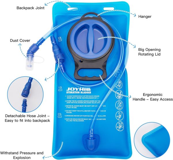JOYHILL Hydration Backpack 2L Water Bladder Outdoor Sports-1