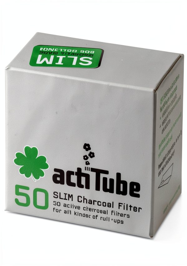 ActiTube Slim Activated Carbon Filter 7mm Pack of 50 Reusable Tips-0