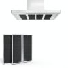 HPF30 Range Hood Non Duct Charcoal Filters Kit 2 Pack for Broan-2